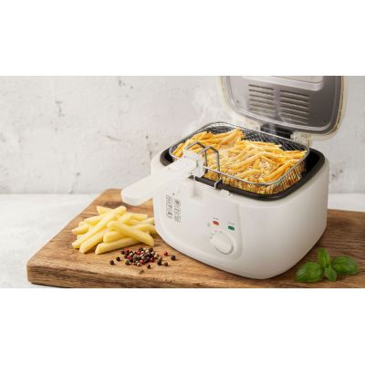 10. Frytownica Esperanza SPRING ROLL EKG012 (2,5 l; 1800W; kolor biały)