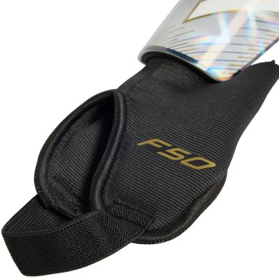 3. Ochraniacze piłkarskie dla dzieci adidas F50 Match szaro-czarne KE5206