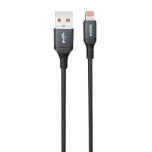 Kabel Dudao 3A 30W L3SL USB-A - Lightning w oplocie 1,2m - czarny