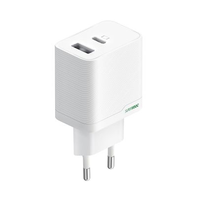 Ładowarka sieciowa OPPO OSAB4CB4AE 45W USB-A + USB-C - biała