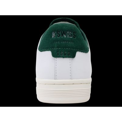 4. Sneakersy K-swiss LOZAN KLUB LTH WHITE/POSY GREEN/SNOW WHITE-M (07263-130-M)