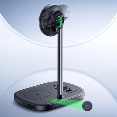 7. Ładowarka indukcyjna Baseus EnerFill FS41 3w1 z chłodzeniem z wtyczką EU 45W i kablem USB-C do USB-C - czarna