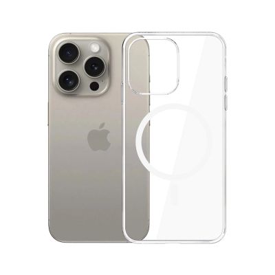8. Etui 3mk Clear MagCase na Apple iPhone 15 Pro Max - przezroczyste