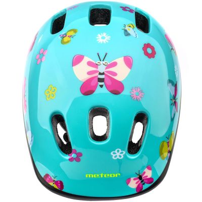 9. Kask rowerowy Meteor KS06 Butterflies rozm. S 48-52 cm 24823