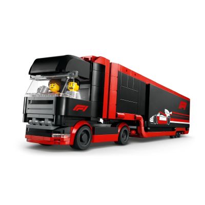 7. LEGO CITY 60445 F1 Ciężarówka z bolidami RB20 i AMR24 F1