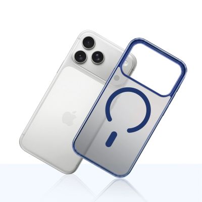 5. Etui 3mk Frosty MagCase na iPhone 17 Pro - niebieskie