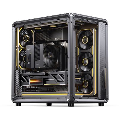 18. Jonsbo X400 PC-Gehäuse, Midi-Tower, ATX, Tempered Glass - grau