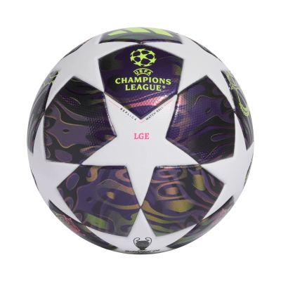 2. Piłka nożna adidas UCL 25/26 Final League fioletowo-biała JX9095