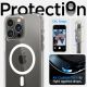 10. Etui Spigen Ultra Hybrid Mag z MagSafe na iPhone 14 Pro - przezroczysto-białe