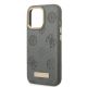 6. Etui Guess Peony Logo Plate MagSafe na iPhone 13 Pro Max - szare