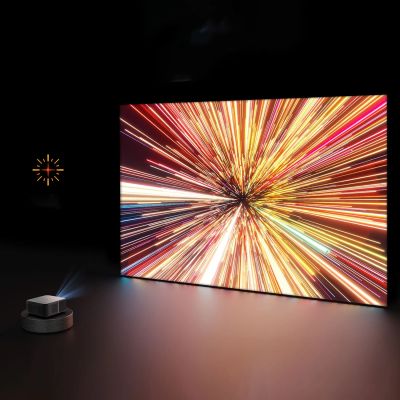 28. Projektor multimedialny Yaber K3 Pro LCD FullHD 1080p z głośnikami JBL i subwooferem - czarny