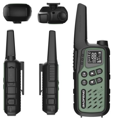 2. Krótkofalówka Baofeng BF-T25E zielona, 2 sztuki