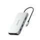 Stacja dokująca USB-C Orico XCR 12w1 2x USB-A 3.1 1x USB-A 2.0 1x USB-C PD 100 W 1x USB-C 3.1 2x HDMI 2.0 4K 60 Hz 1x DisplayPort 1.4 4K 60 Hz 1x SD 3.0 1x microSD 3.0 1x RJ45 Gigabit Ethernet 1x audio CTIA 3,5 mm - srebrna