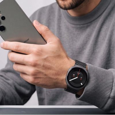 3. Bransoleta Tech-Protect Stainless na Samsung Galaxy Watch 40 / 44 / 46 mm - czarna