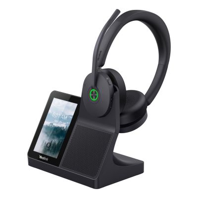 2. Yealink WH68 Workstation Zestaw słuchawkowy Przewodowy i Bezprzewodowy Opaska na głowę Połączenia/muzyka USB Type-C Bluetooth Podstawka do ładowania Czarny