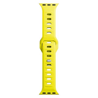 7. Pasek silikonowy 3mk Silicone Watch Strap do Apple Watch 38 / 40 / 41 mm - żółty