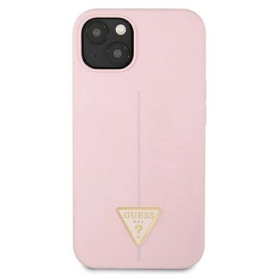 3. Etui Guess Silicone Triangle na iPhone 13 mini - fioletowe