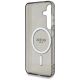 7. Etui Guess Glitter Circle Classic Logo MagSafe do Samsung Galaxy S25 czarny