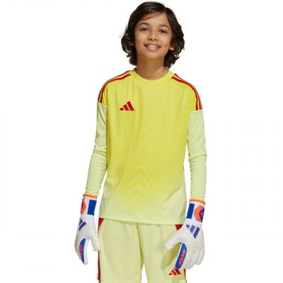 5. Koszulka bramkarska dla dzieci adidas Tiro 25 Competition Long Sleeve Jersey żółto-czerwona KJN2020