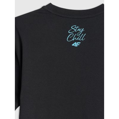 7. T-shirt regular z nadrukiem męski 4F 4FRSS26TTSHM4305-20S