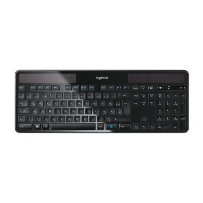 Klawiatura Logitech Wireless Solar Keyboard K750 Uniwersalne RF Wireless QWERTZ Niemiecki Czarny