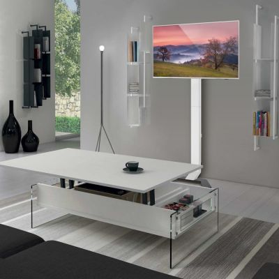 6. Techly ICA-TR47 Stolik pod telewizor lub centrum rozrywki
