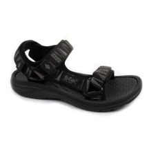 Lee Cooper buty męskie sandały na rzepy na lato na plażę lekkie czarne