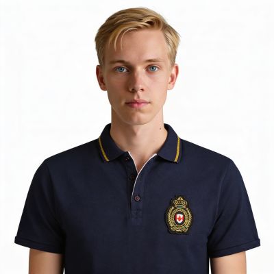 6. Koszulka polo Canadian Peak KARITEAK NAVY RM MEN 254 (RBMSX1759H/CP-MARINE)