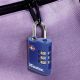 3. MASTER LOCK 4686EURT kłódka do walizek Zamek szyfrowy bagażowy Cynk Czarny, Niebieski, Fioletowy, Czerwony