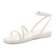 3. CROCS MIAMI ANKLE STRAP SANDAL W CHALK 212256-0WV