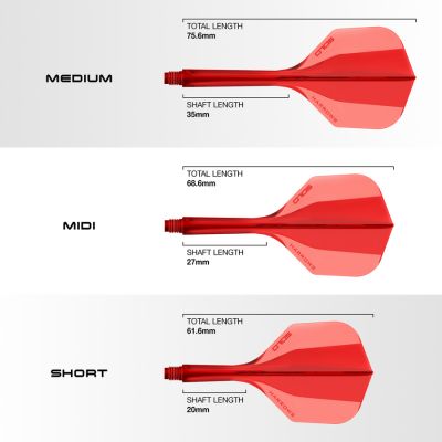3. Shaft + piórko Harrows Solo - red