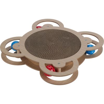 12. DRAPAK DLA KOTA INTERAKTYWNA ZABAWKA 4 PIŁECZKI 35,5X35,5X4CM