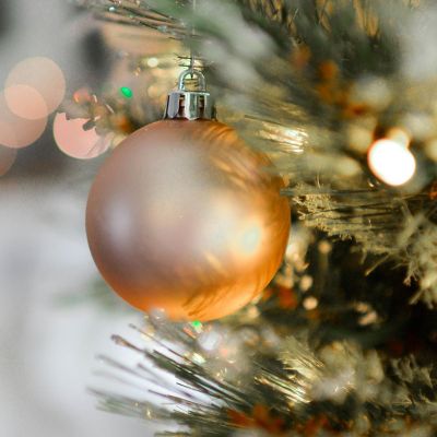 6. BOMBKA DEKORACYJNA PLASTIKOWA BEZPIECZNA 46SZT ZŁOTA MICA