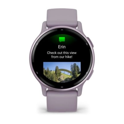 18. Zegarek Garmin Vivoactive 5 42mm Fioletowy