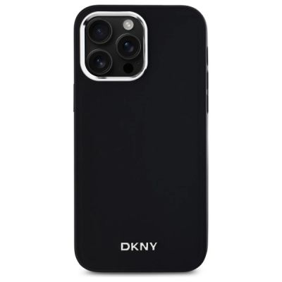 3. Etui DKNY Plain Logo MagSafe na iPhone 14 Pro Max - czarne