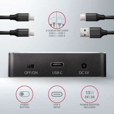 6. Axagon ADSA-M2C stacja dokująca do dysków twardych USB 3.2 Gen 2 (3.1 Gen 2) Type-C