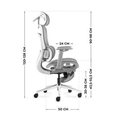 3. Fotel biurowy Visioner 8.3 Grey N