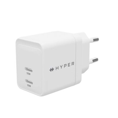 2. HYPER HJG35EU ładowarka do urządzeń przenośnych Słuchawki, Zestaw słuchawkowy, Smartfon, Oglądaj Biały Prąd przemienny Szybkie ładowanie Wewnętrzna