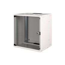 Szafa sieciowa wisząca 19" 12U, SOHO PRO 595 x 540 x 400 mm, drzwi szyba, szary, niezłożona, 60kg