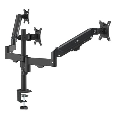 29. MACLEAN UCHWYT NA 3 MONITORY, SPRĘŻYNA GAZOWA, 17"-27", 2-8KG, CZARNY MC-137