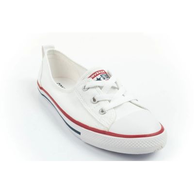 3. Converse buty damskie sportowe Chuck Taylor All Star Ballet Lace baleriny białe