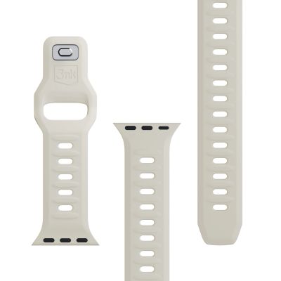14. Pasek 3mk Silicone Watch Strap na Apple Watch 42/44/45/49mm - beżowy
