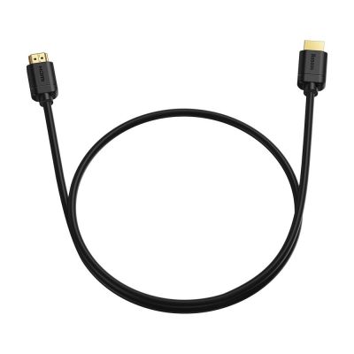6. Baseus kabel przewód HDMI 2.0 4K 60 Hz 3D HDR 18 Gbps 1 m czarny (CAKGQ-A01)