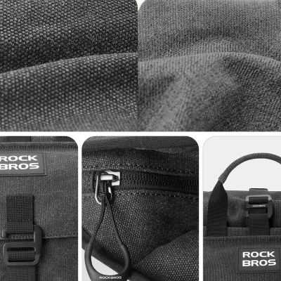 5. Plecak Rockbros H46 sakwa torba na kierownicę - szara