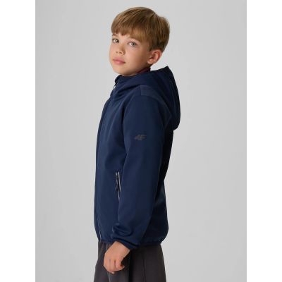 5. Kurtka softshell wiatroodporna membrana 5000 chłopięca 4F 4FJRAW26TSOFM0741-31S