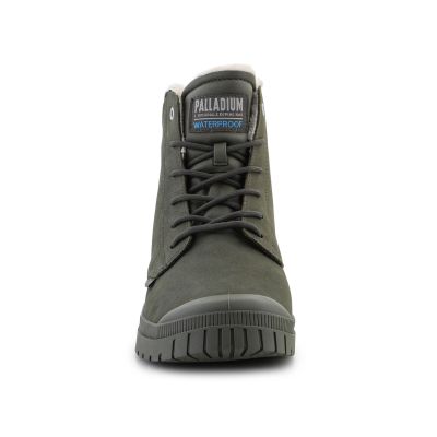 3. Buty Palladium SP20 Cuff Leather Waterproof WL U 79067-325-M Olive Night