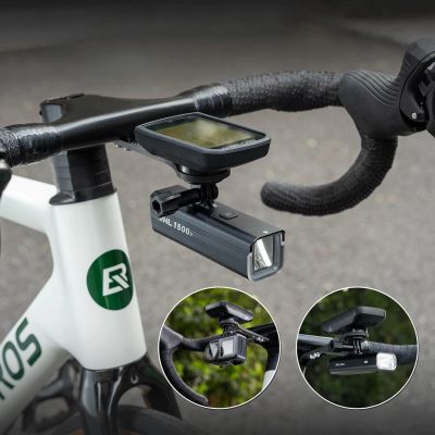 4. Uchwyt na licznik rowerowy Rockbros FK-307W włókno węglowe - czarny