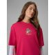 6. T-shirt loose z nadrukiem damski 4F 4FRSS26TTSHF3706-53S
