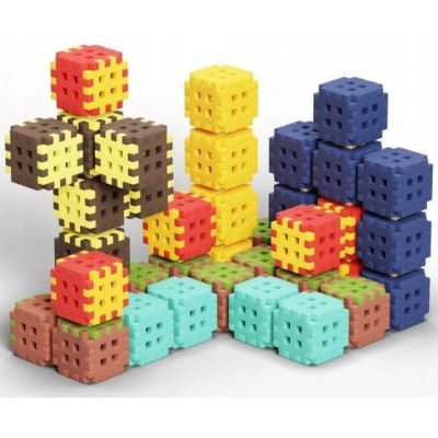 7. Klocki konstrukcyjne Marioinex Mini Waffle, 302 elementy