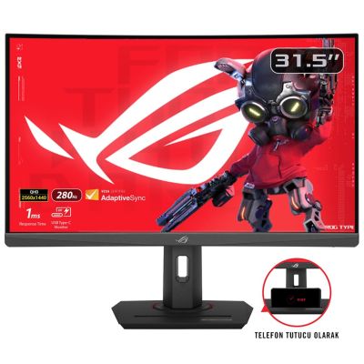 16. ASUS ROG Strix XG32WCMS monitor komputerowy 80 cm (31.5") 2560 x 1440 px Quad HD LCD Czarny
